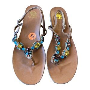 Yellow Box Jeweled Sandals Women’s Size 11